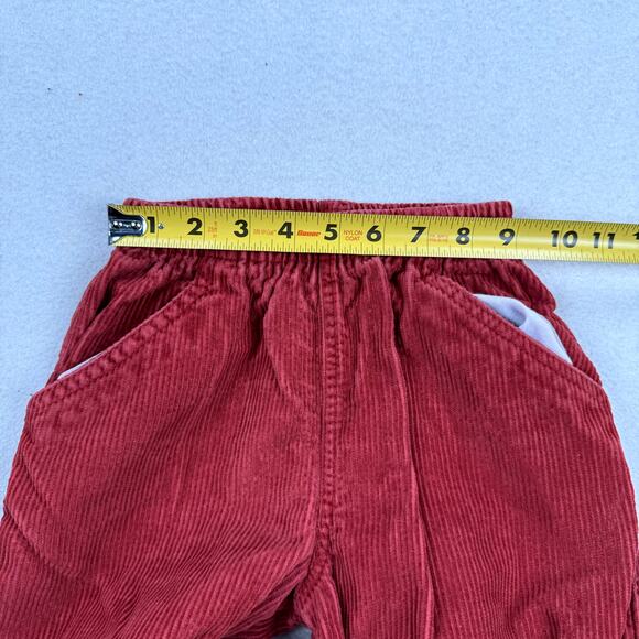 Vintage Peanuts Outfit Size 7 Red Black Sweatshirt Corduroy Pants Snoopy Cartoon - Picture 11 of 12